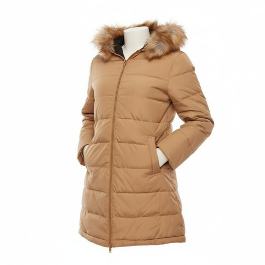 Wrangler Fur Trim Puffer Coat Camel (112342652), Women