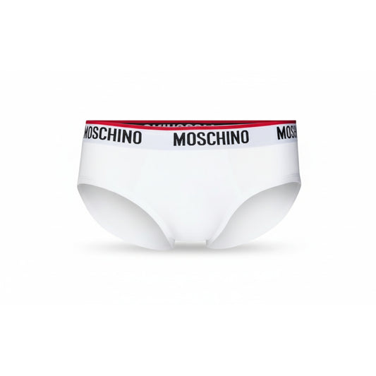 Moschino Logo Waistband Brief White (A13924300-0489) Men