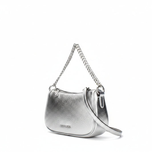 Michael Kors Silver Metallic Chain Shoulder Bag, Women