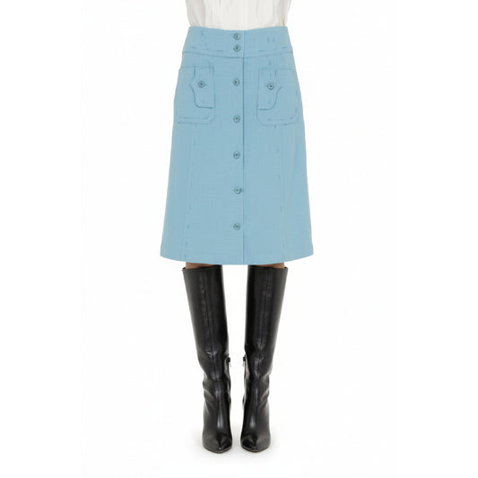Moschino Skirt, Compo: 54%PL44%WV2%EA, Made In: HU, HS CODE: 62045300 (A01076122-0312) Women