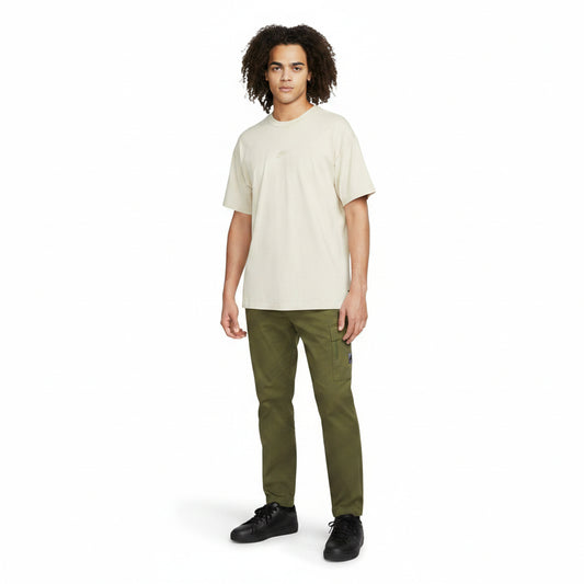 Nike Oversized Cotton T-Shirt Light Beige, Men