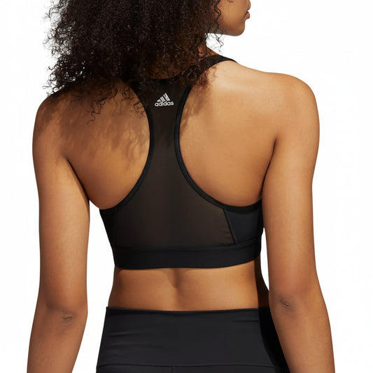 Adidas Bra DRST ASK P 3S (FT3128-BLACK_WHITE) Women