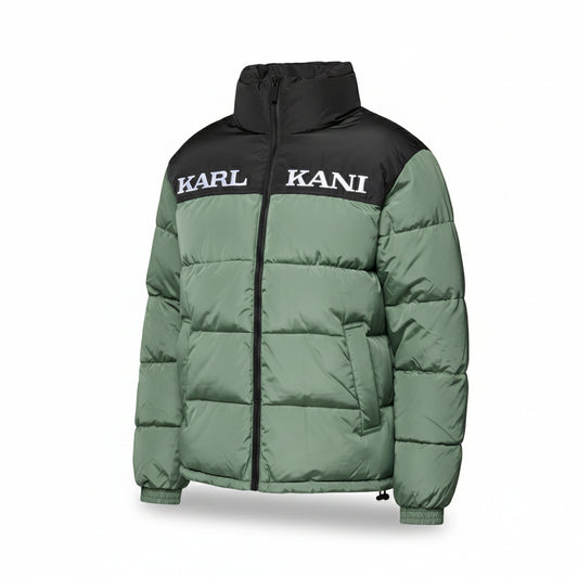 Karl Kani Retro Essential Puffer Jacket green (6076005-dusty green), Men