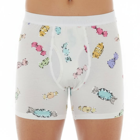 Moschino Candy Print Boxer Shorts White (A13194412-1001) Men