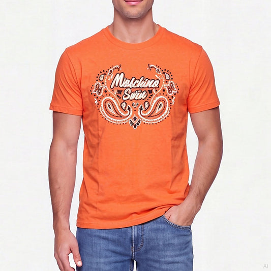 Moschino Swim Logo T-shirt Orange (A07189431-0035), Men