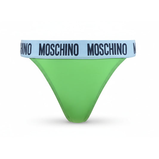 Moschino Logo Waistband Bikini Bottom Green (A59104901-0396) Women