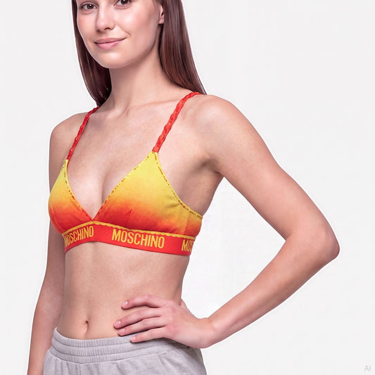 Moschino Gradient Sunset Triangle Bra (A14184423-1215), Women