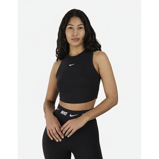 Nike Sportswear Essentials Women's Ribbed Tank Top Damen-T-Shirt (FB8279-010) Women