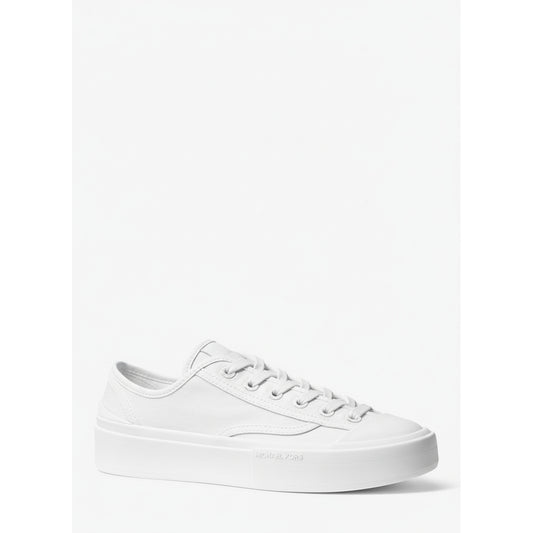 Michael Kors White Canvas Platform Sneakers (43S5JUFS2D-WHITE) Women