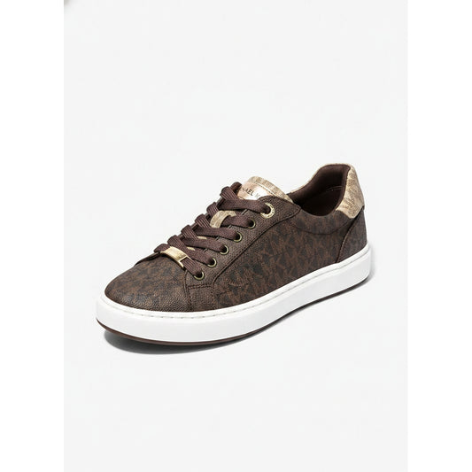 Michael Kors Keaton Snake Print Sneakers Brown, Women