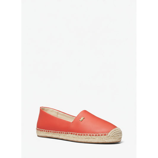 Michael Kors Coral Leather Espadrille Slip-On (40S5KNFP1L-SPICED-CORAL) Women
