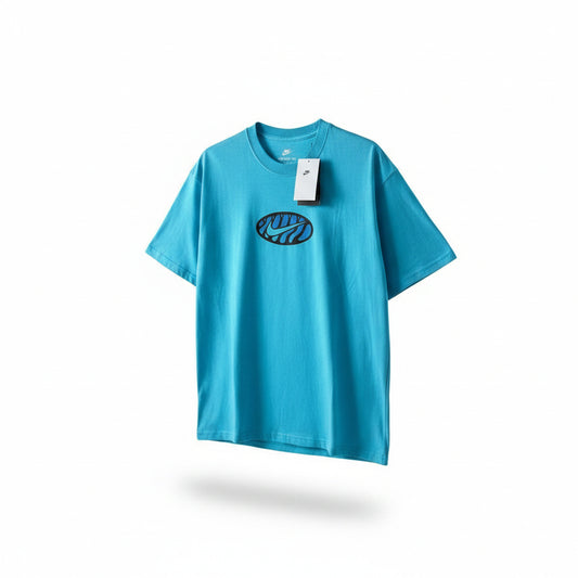 Nike Oval Logo T-Shirt Turquoise Blue, Men