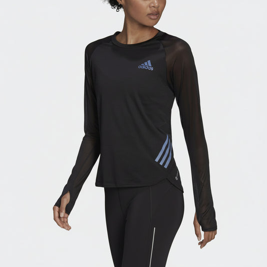 Adidas Long Sleeve T-shirts ADIZERO LS (H57746-BLACK) Women