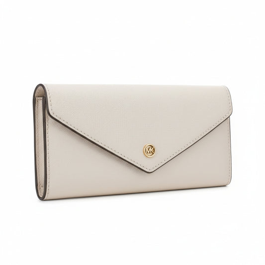 Michael Kors Jet Set Travel Envelope Wallet Cream, Women