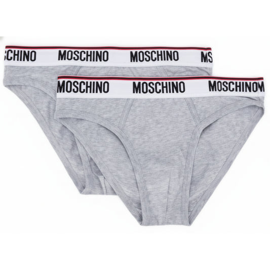 Moschino Logo Band Brief Grey 2-Pack (A13854402-0489) Men