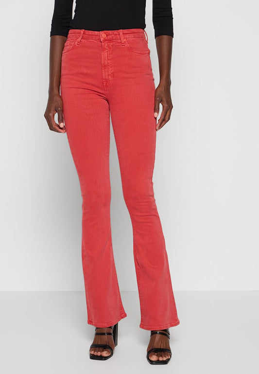 7 for all mankind ULTRA HR SKINNY BOOT Colored Stretch Very Berry Red (ZZO2EY162-G00) Women