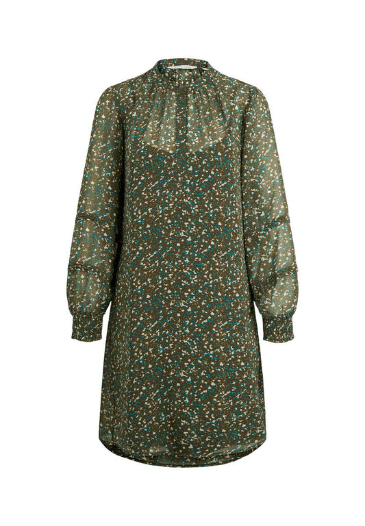 Kleider & Jumpsuits Gemustertes Midikleid aus Chiffon Women