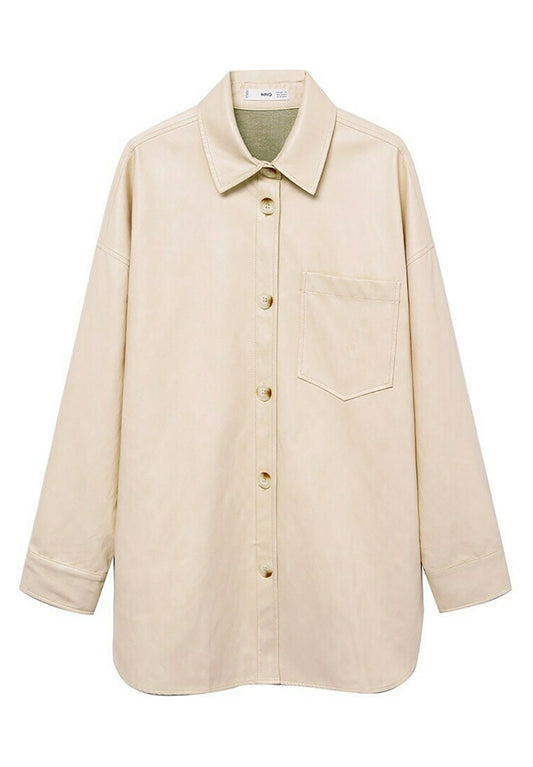 Surchemise similicuir oversize Women