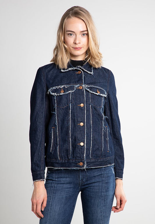 7 for all mankind OVERSIZE MODERN Blue (ZZLPR1095-K00) Women