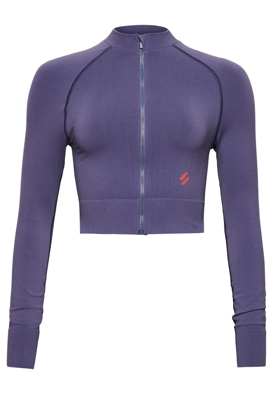 SPORT Seamless Zip Through Mid Layer Top Women