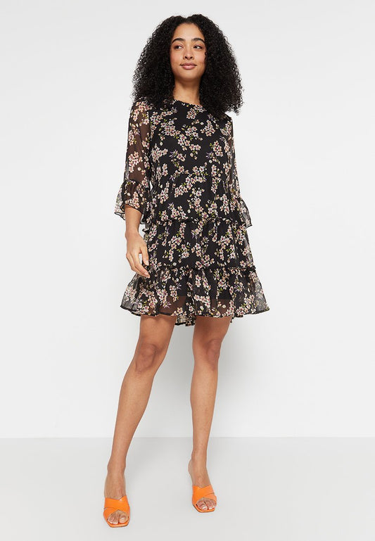 JDY JAYLE 3/4 FRILL DRESS WVN LO (ZZO1W8V14-T00) Women