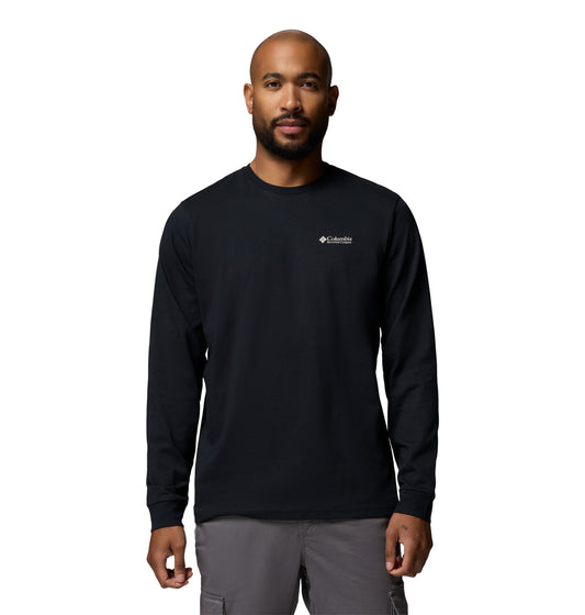 Columbia Explorers Canyon Long Sl Black, Branded Blanket (2054553007) Men