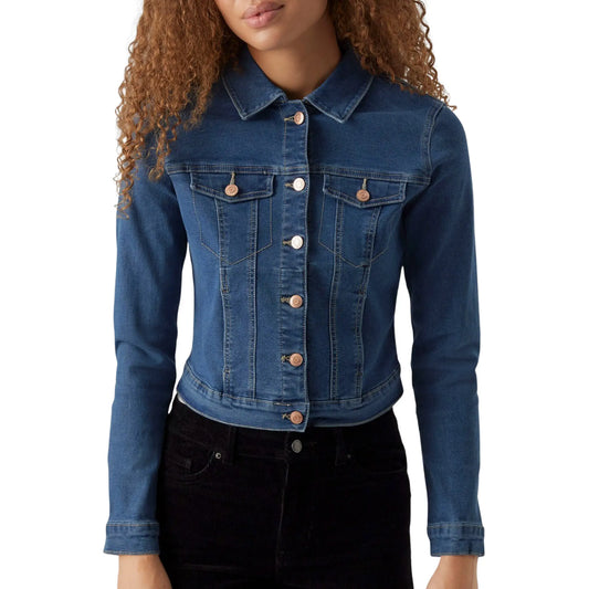 Vero Moda Luna Denim Jacket (10279492-MEDIUMBLUED) Women