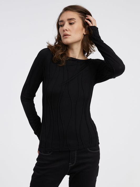 Aware By Vero Moda Patterned Shirt Gudrun Black (10296258-3773140) Women
