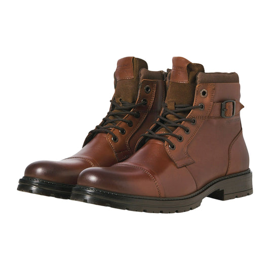 Jack & Jones Dexter Leather Boots (12257993-BROWNSTONE) Men