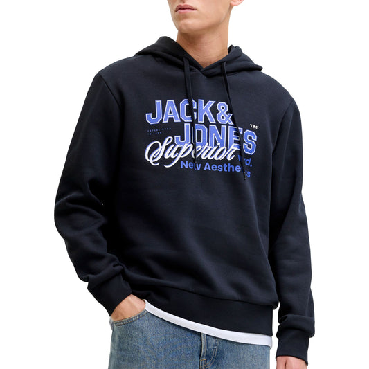 Jack & Jones Logo Hoodie (12279649-NAVYBLAZER) Men