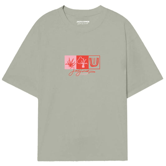 Jack & Jones Originals Canggu Front Crew Shirt (12281808-CELADONTINT) Men