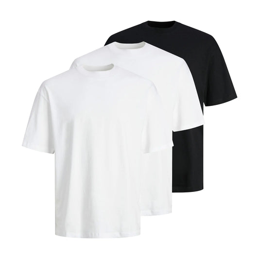 Jack & Jones Hugo Crew Neck Shirt (3-pack) (12284202-WHITE) Men