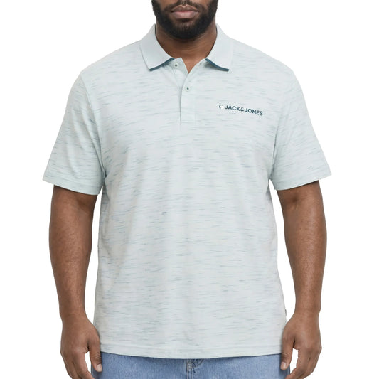 Jack & Jones Logan Inject Polo (plussize) (12284367-AQUAGRAY) Men