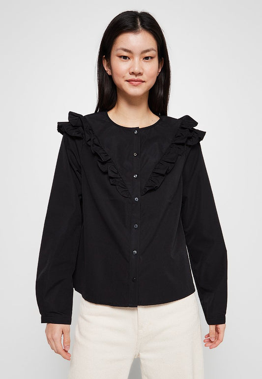 JDY LUNA L/S FRILL SHIRT WVN LO (ZZO1TLB27) Women