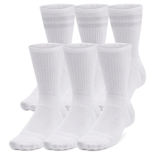 Under Armour Essential Crew Socks (6-pack) (1387058-100) Unisex