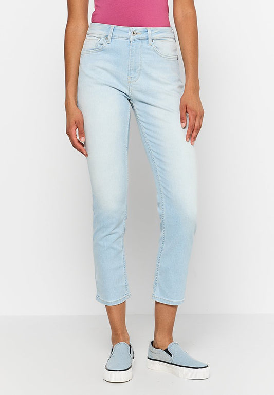 Pepe Jeans STRAIGHT HW RO Light Blue (ZZO2K0132-K00) Women