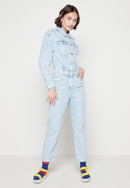 ONLY ONLMILLA LIFE LS DNM JUMPSUIT NAS Light-Blue Denim (ON321T0B1-K11) Women