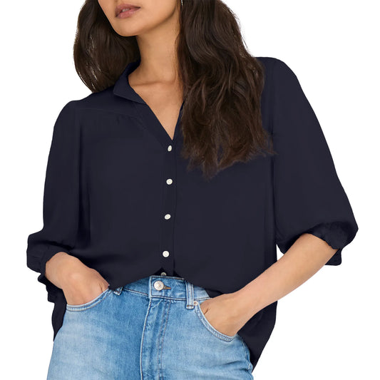 Only Raya 3/4 Blouse (15332997-NIGHTSKY) Women