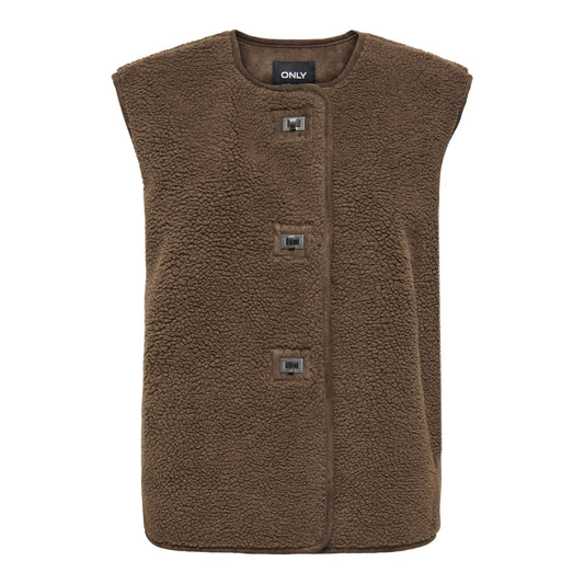 Only Wendy Teddy Waistcoat (15371057-CHESTNUT) Women
