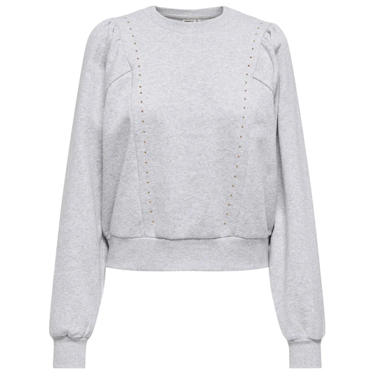 Only Leah O-Neck Sweater (15371240-LIGHTGREYM) Women