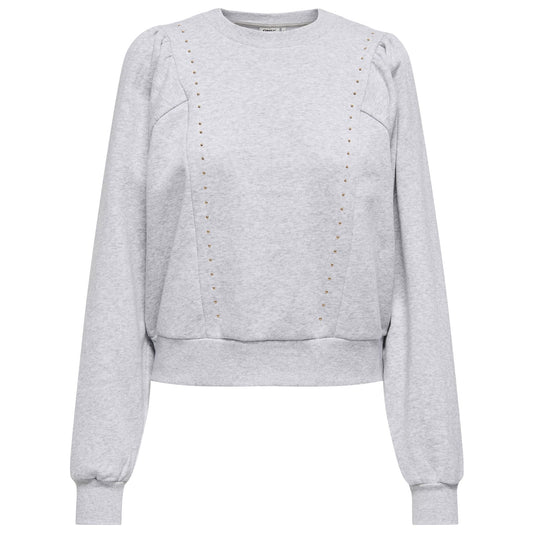 Only Leah O-Neck Sweater (15371240-LIGHTGREYM) Women