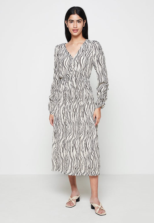 NA-KD Structured Midi LS Dress White (ZZO1JDT62-A00) Women