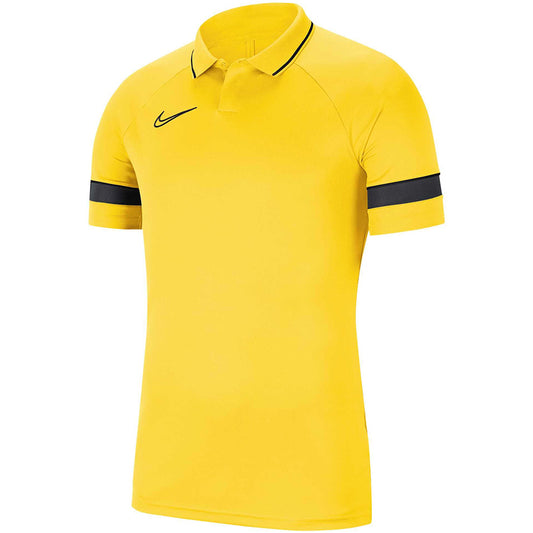 Nike DF Academy 21 Polo SS T-Shirt Yellow CW6104 719 Men