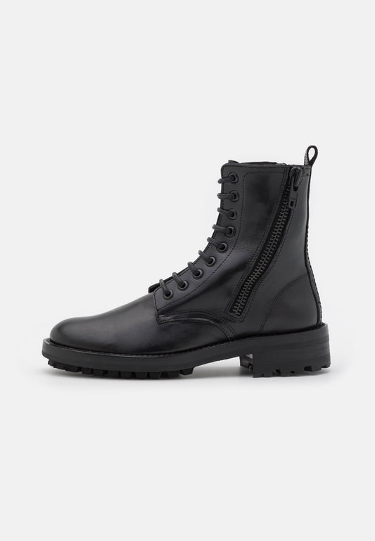 The Kooples BOTTES RANGER AVEC FERMETURE ÉCLAIR LATÉRALE Black (THA11N022-Q11) Women