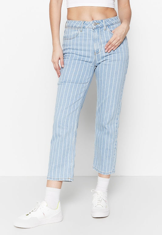Wrangler STRAIGHT CROP Blue (ZZO1YEV02-K01) Women