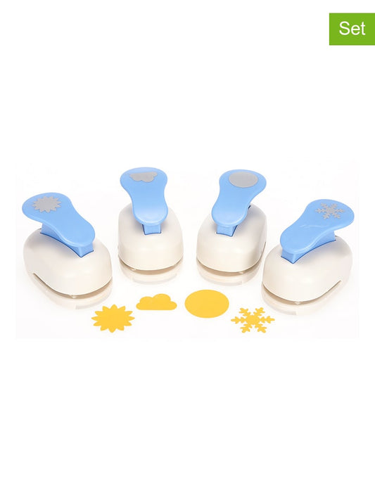 SUNNYSUE 4-Piece Set: Craft Punch "Wetter" Light Blue Unisex