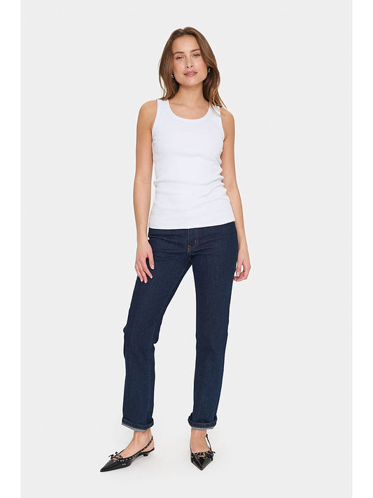 SAINT TROPEZ Top "Aster" Light Blue Women