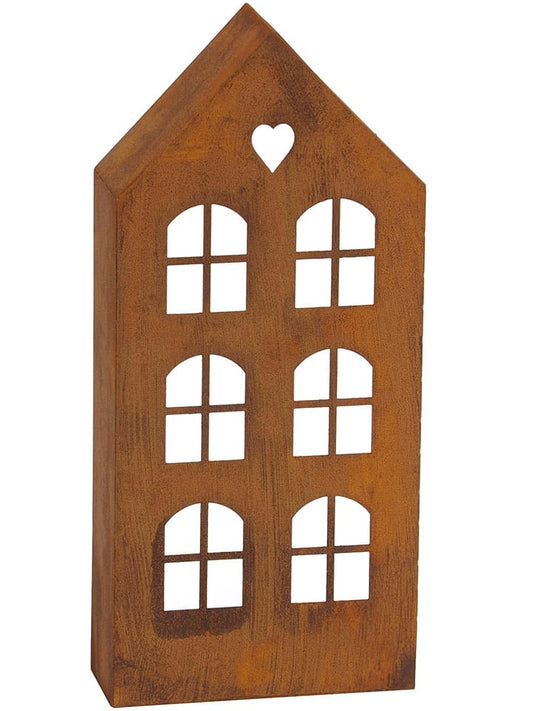 POSIWIO Lantern "Haus" Rust (W)15,5 x (H)34 x (D)6 cm Unisex