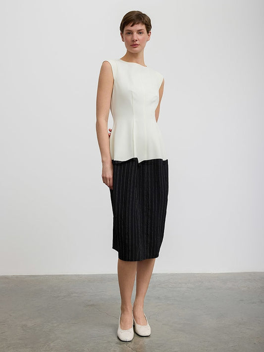 BGN Dress Cream / Black Women