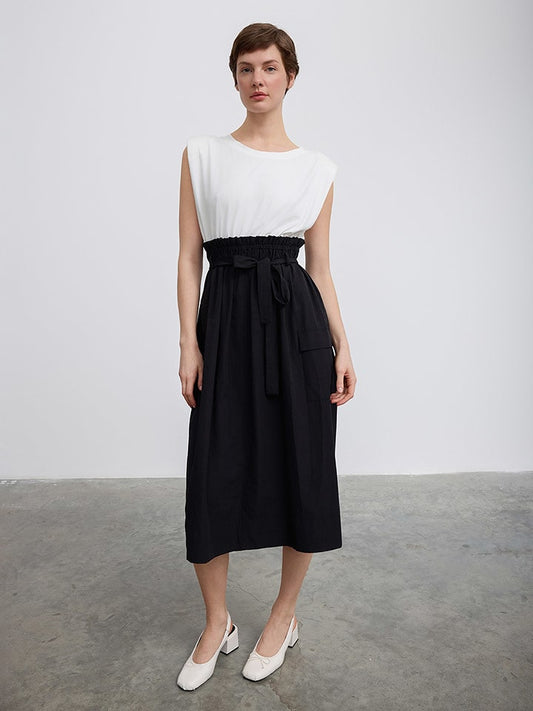 BGN Dress Black / White Women